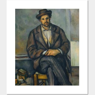 Seated Peasant by Paul Cezanne Posters and Art